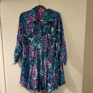 Lilly Pulitzer Natalie Coverup Size XL EUC